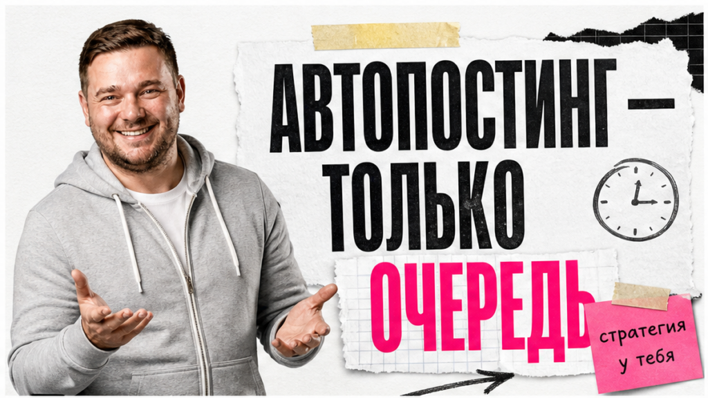 Иллюстрация: автопостинг в Make — это очередь, а не стратегия