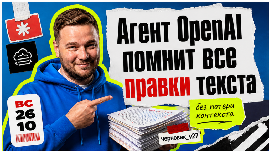 Иллюстрация: агент OpenAI помнит все правки текста в длинной сессии